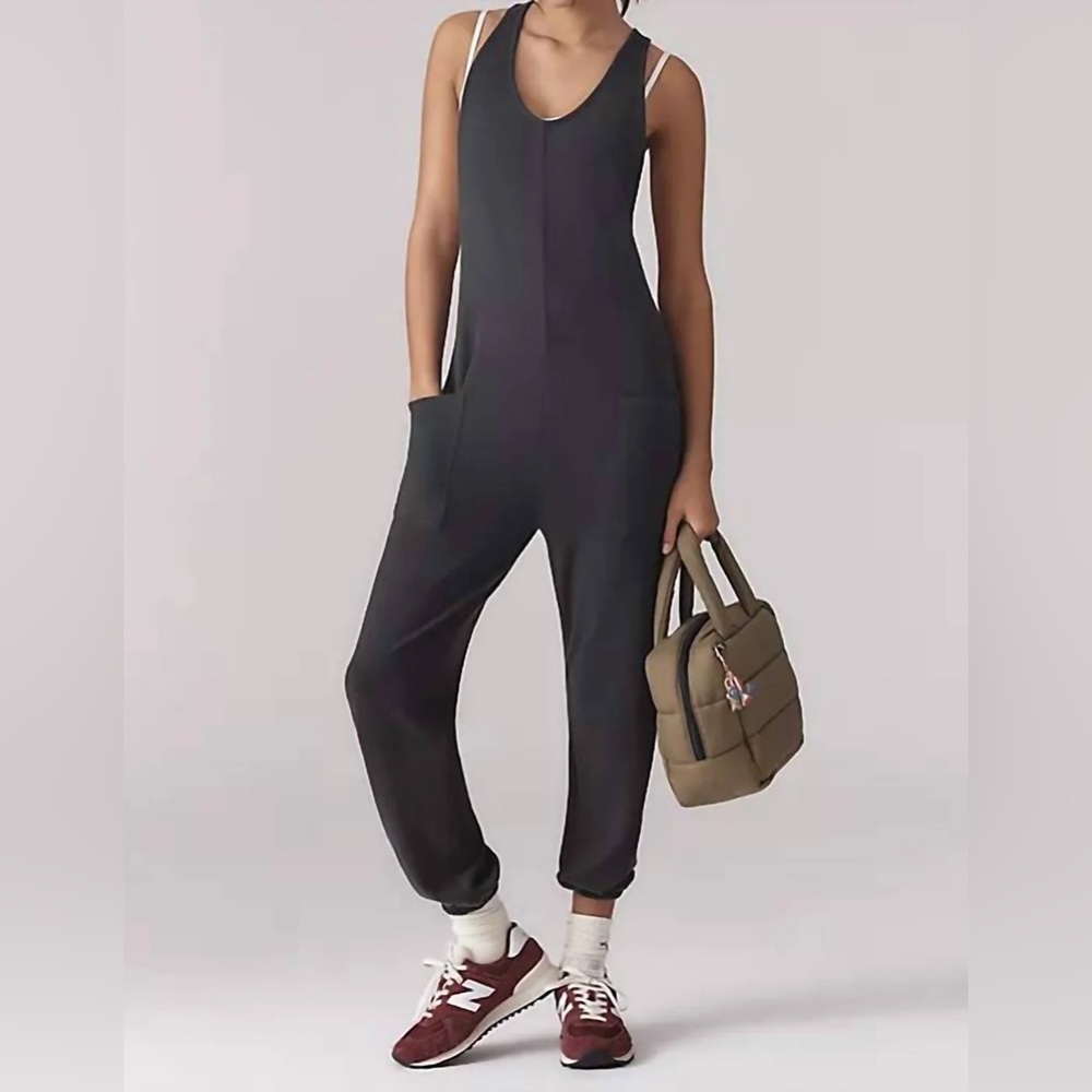 Spiritual Gangster Leah Jumpsuit | Vintage Black | Size Medium NWT